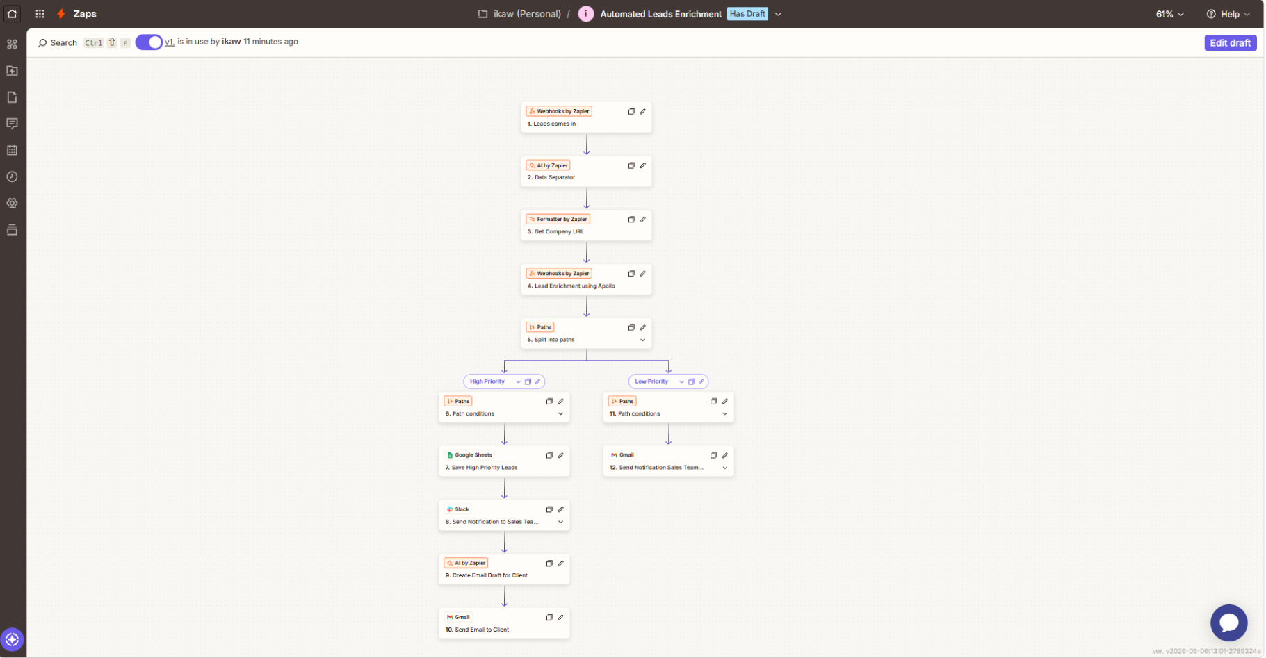 Automated Leads Enrichment with Apollo